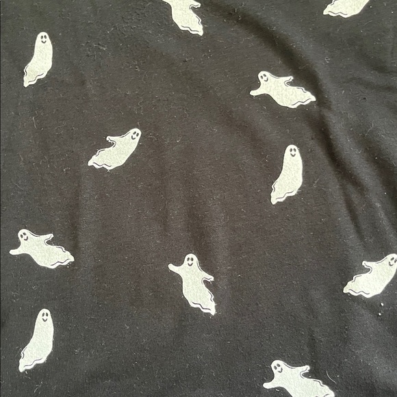 Black Sweater with White Ghost Print - Picture 2 of 10